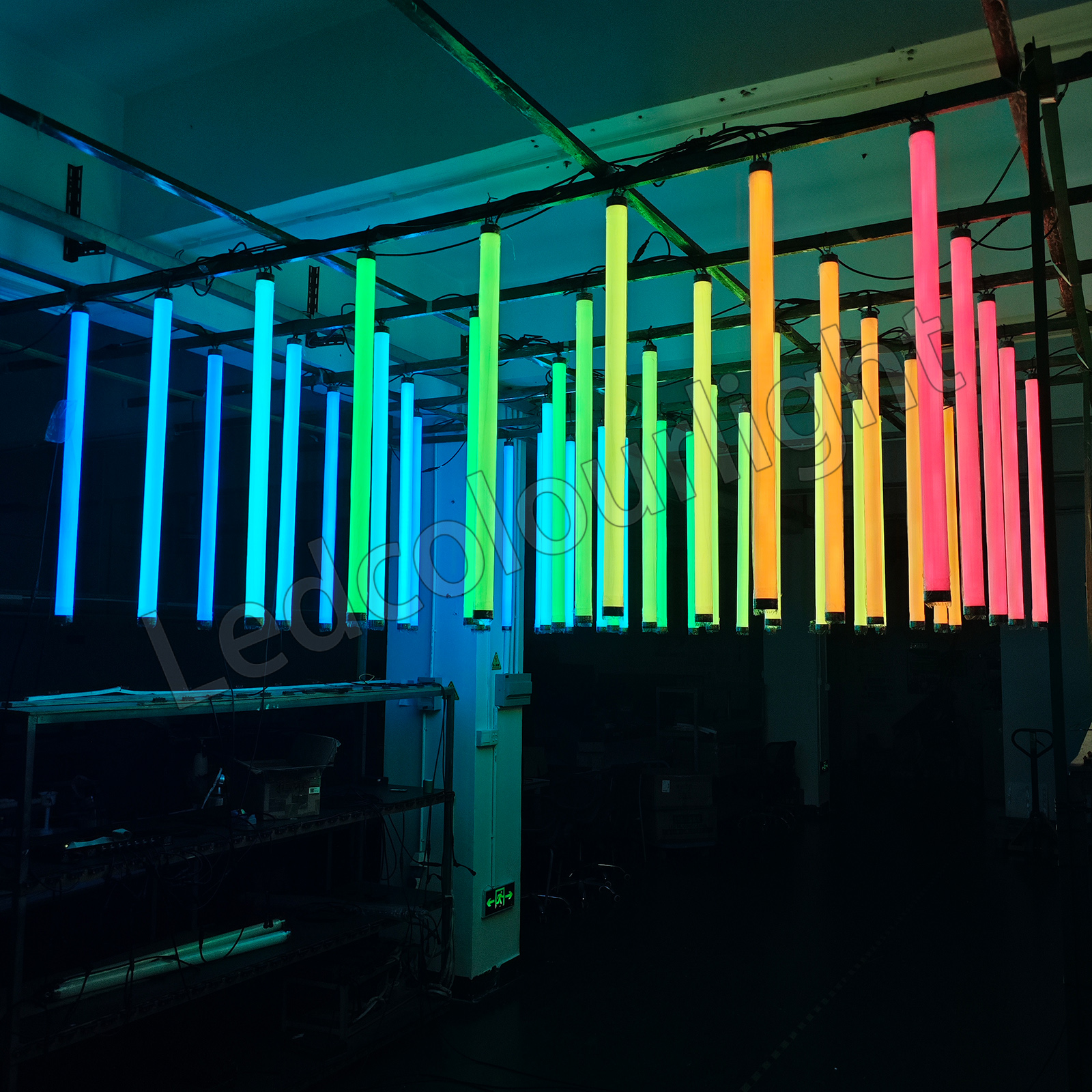 rgb hanging tube light